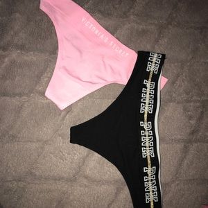 BUNDLE - Victoria’s Secret Thongs - Pink & Black